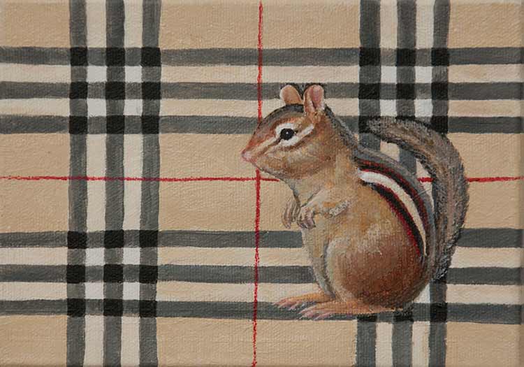 Camouflage Chipmunk 5x7