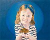 Mia And The Snake 16x20in