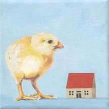 Chick, House 6x6in (SOLD)