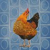 Chicken Blueprint 12x12in